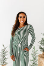 Load image into Gallery viewer, Green Stripes | Women’s PJ TOP