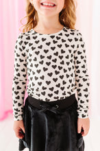 Load image into Gallery viewer, Black Mini Hearts | Soft Long Sleeve