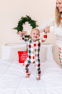 HOLIDAY PLAID | Zip-Up Romper