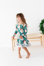 Load image into Gallery viewer, GREEN Santa Stripes | DRESS (with shorts!)