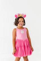 Aurora (KIDS) | Fuchia Mesh DRESS