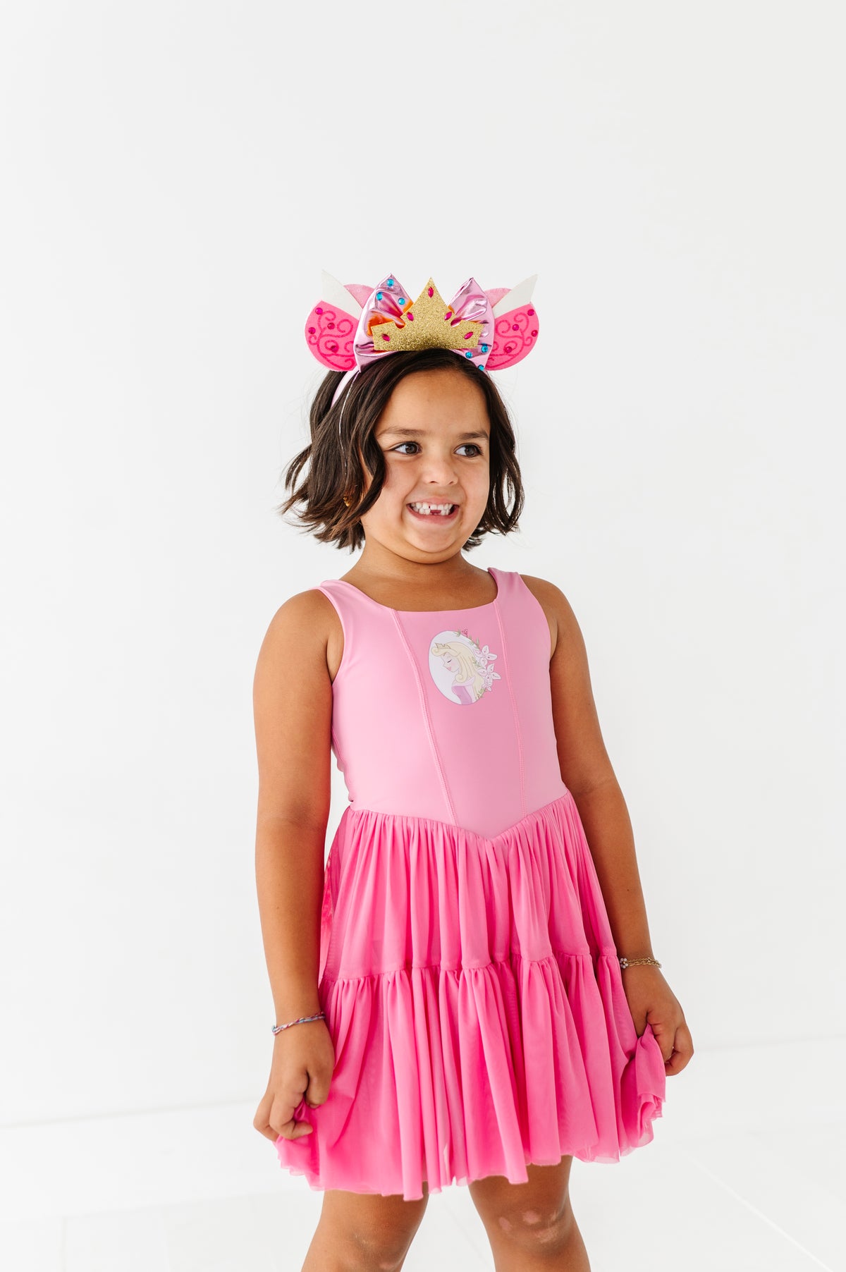 Aurora (KIDS) | Fuchia Mesh DRESS