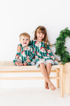 Load image into Gallery viewer, GREEN Santa Stripes | DRESS (with shorts!)