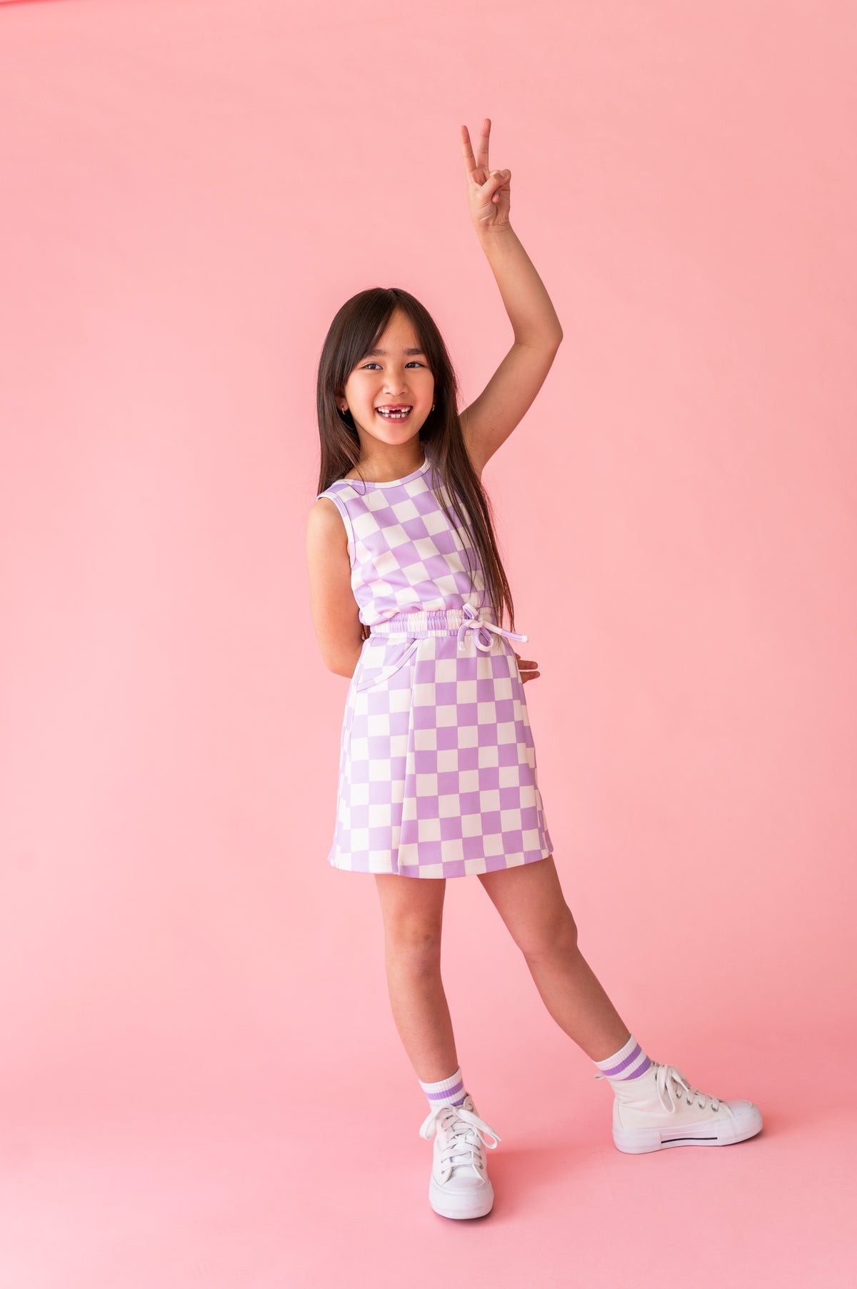 Checker Charm | Tennis Dress (with shorts!)