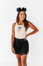 Load image into Gallery viewer, Pumpkin Bow TAN | ADULT TANK