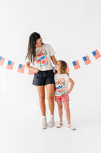Load image into Gallery viewer, Floral USA | KIDS Cream Tee