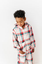 Load image into Gallery viewer, Holiday Plaid | MINKY One-Piece Zip
