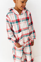 Holiday Plaid | MINKY One-Piece Zip