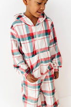 Load image into Gallery viewer, Holiday Plaid | MINKY One-Piece Zip