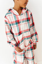 Load image into Gallery viewer, Holiday Plaid | MINKY One-Piece Zip