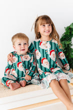 Load image into Gallery viewer, GREEN Santa Stripes | DRESS (with shorts!)