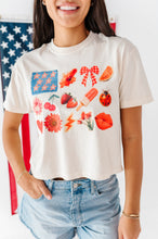Load image into Gallery viewer, Collage Flag | ADULT tees (*CROP + FULL LENGTH HERE)