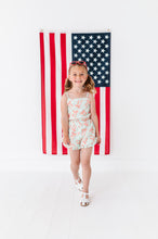 Load image into Gallery viewer, Minty Patriotic Bows | Ruffle Romper