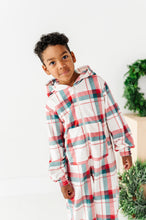 Load image into Gallery viewer, Holiday Plaid | MINKY One-Piece Zip