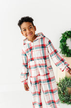 Load image into Gallery viewer, Holiday Plaid | MINKY One-Piece Zip