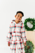 Load image into Gallery viewer, Holiday Plaid | MINKY One-Piece Zip