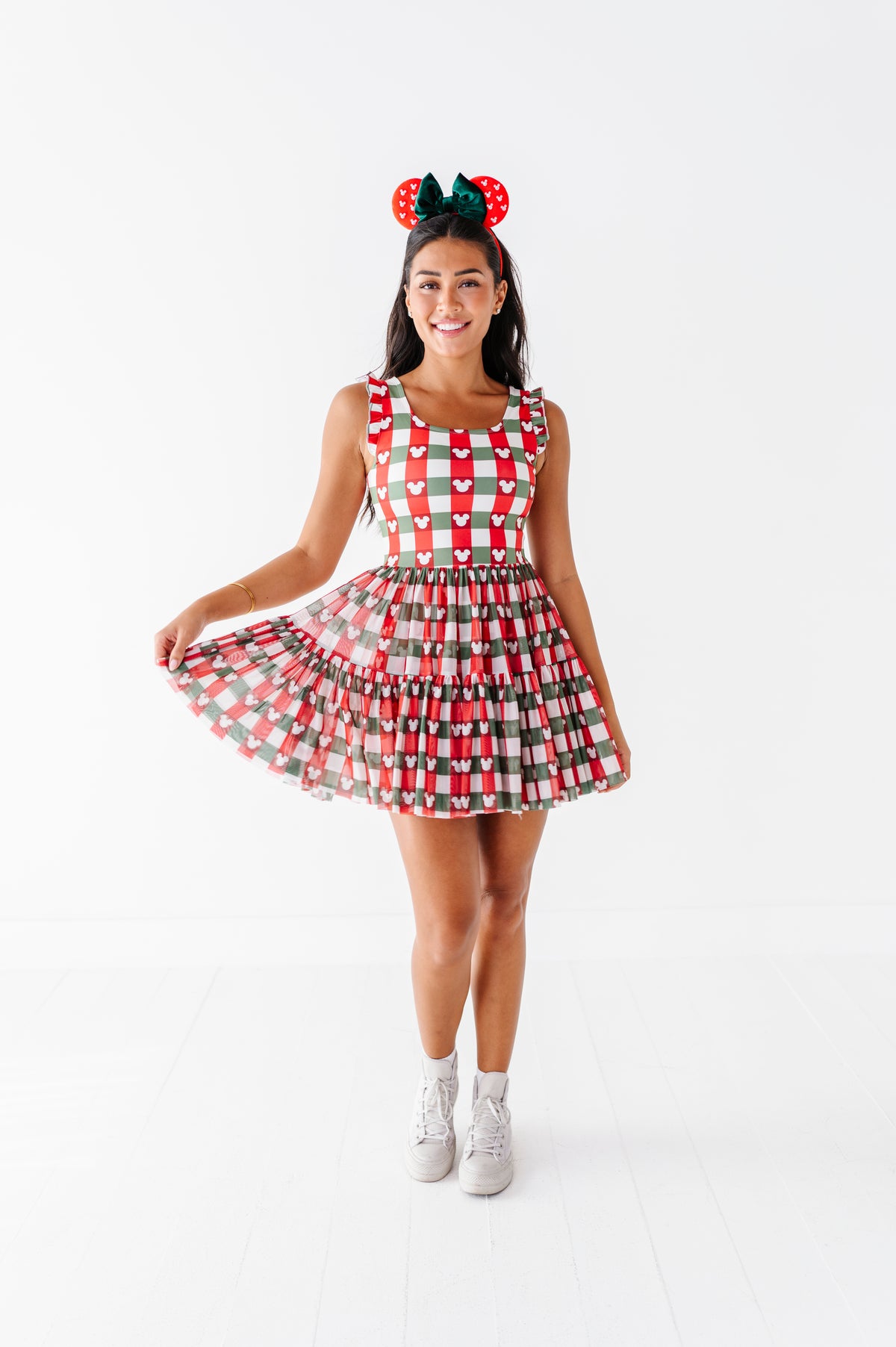 Park Plaid | ADULT Mesh Dress