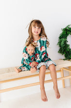 Load image into Gallery viewer, GREEN Santa Stripes | DRESS (with shorts!)