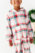 Load image into Gallery viewer, Holiday Plaid | MINKY One-Piece Zip