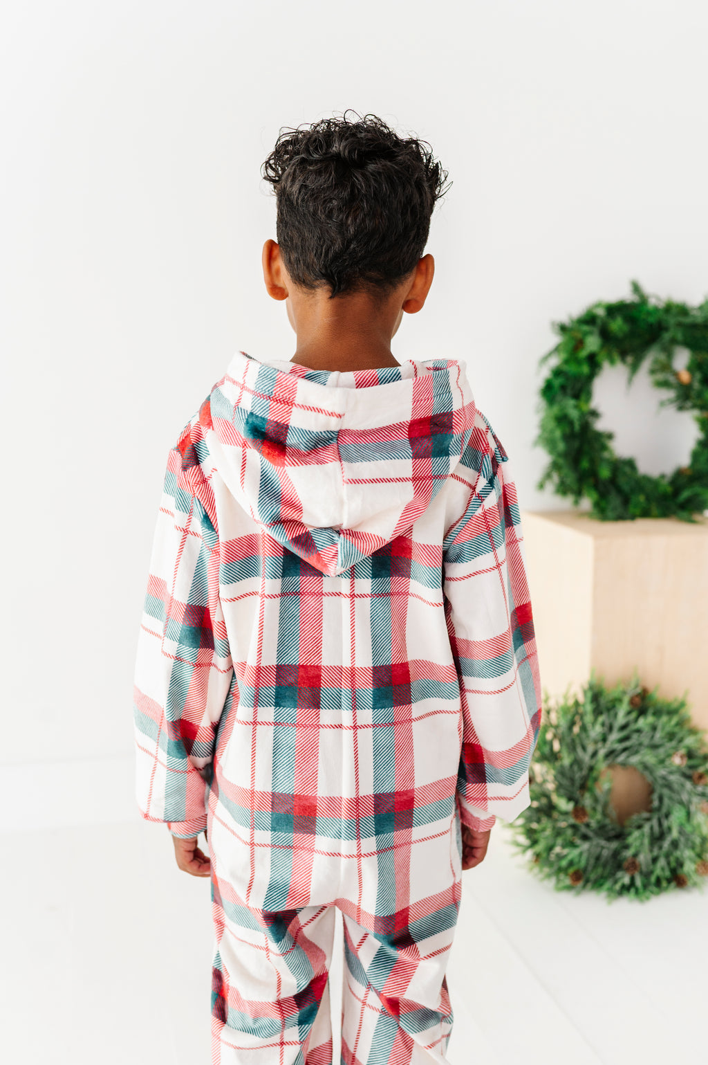 Holiday Plaid | MINKY One-Piece Zip