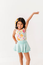 Fruity Floral | Ribbed Tank