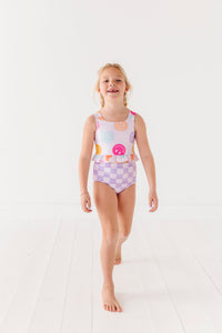 Smilies + Check: Ruffle TWO-PIECE Tankini