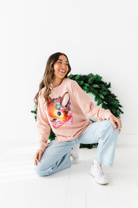 BLUSH DEER | Adult Light Sweatshirt