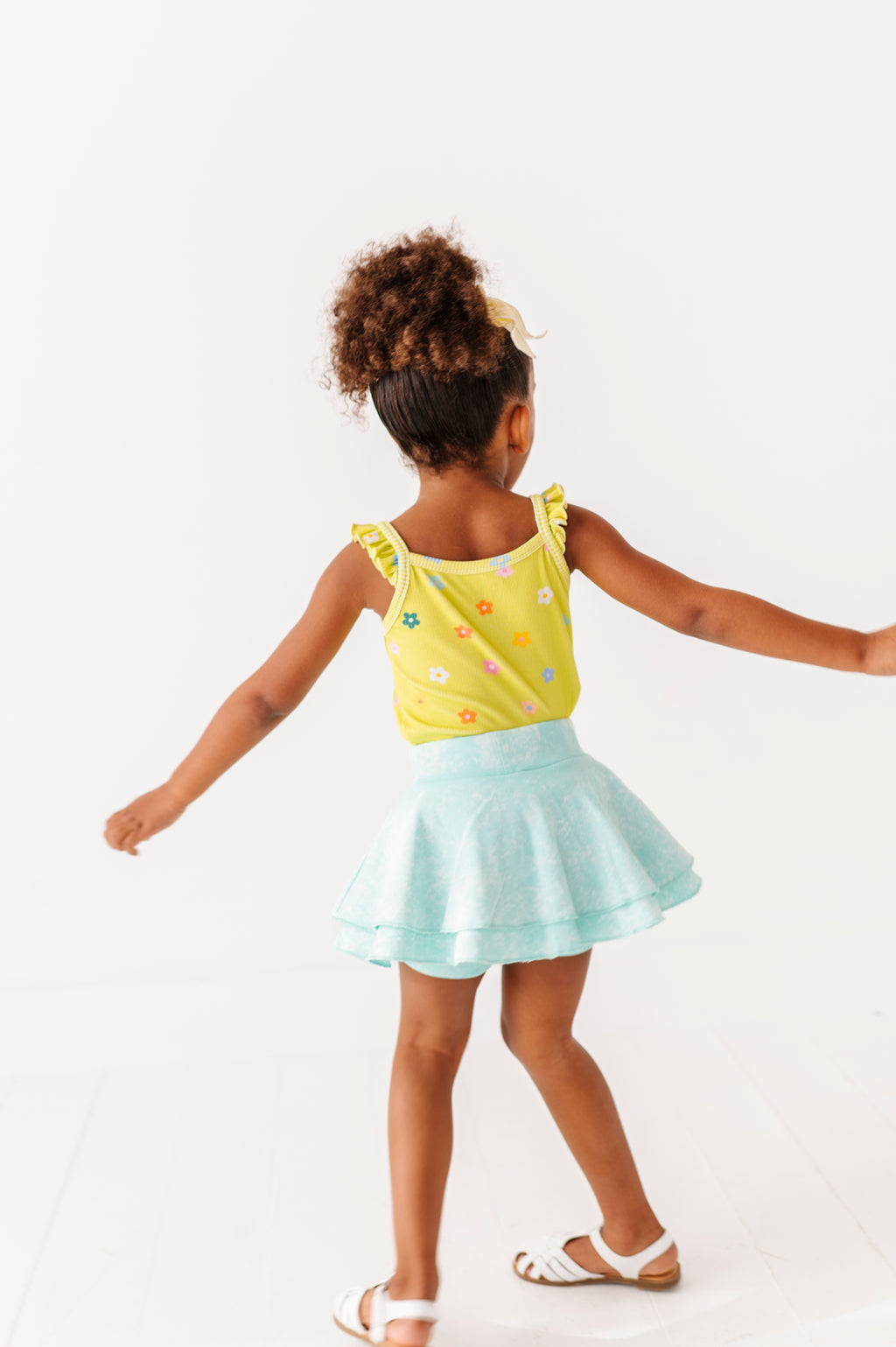 Lemon-Lime Floral | Ribbed Tank