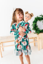 Load image into Gallery viewer, GREEN Santa Stripes | DRESS (with shorts!)