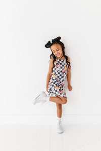 Checkered Minnie Pumpkins | KIDS Activewear SET