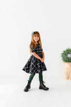 Load image into Gallery viewer, Black Plaid | Scoop Back Dress