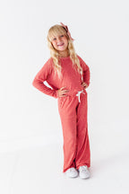Sugarplum Bows | Ribbed 2-Piece Set