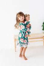 Load image into Gallery viewer, GREEN Santa Stripes | DRESS (with shorts!)