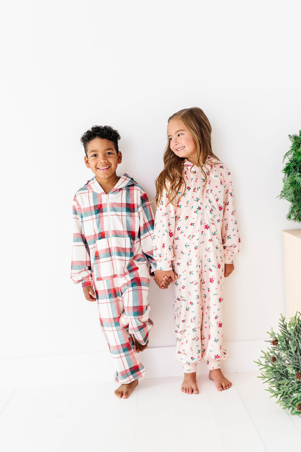 Holiday Plaid | MINKY One-Piece Zip