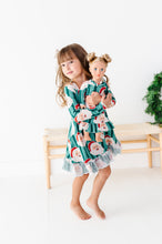 Load image into Gallery viewer, GREEN Santa Stripes | DRESS (with shorts!)