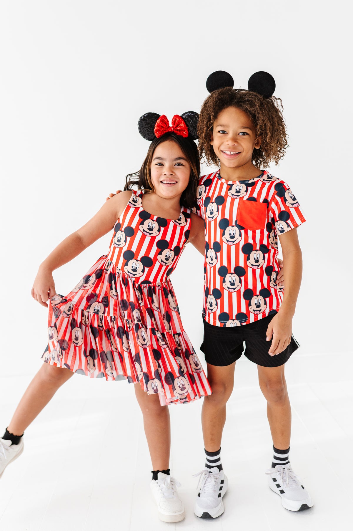 MICKEY Stripe (KIDS) | Athletic TEE