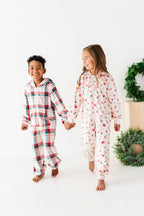 Holiday Plaid | MINKY One-Piece Zip