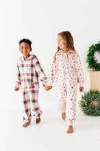 Load image into Gallery viewer, Holiday Plaid | MINKY One-Piece Zip
