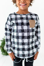 Load image into Gallery viewer, Black + White Plaid | Crewneck