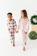 Load image into Gallery viewer, Holiday Plaid | MINKY One-Piece Zip