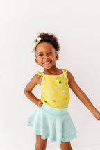 Lemon-Lime Floral | Ribbed Tank