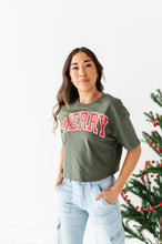 Load image into Gallery viewer, MERRY | Adult Shirt CROP TEE