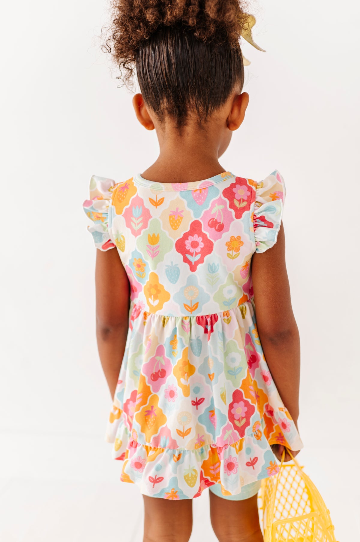 Fruity Floral | Double Ruffle Peplum