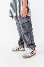 Peace-Out Ghost | Stripes Boxy Tee