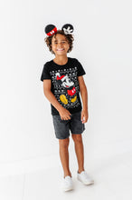 Load image into Gallery viewer, Sweater Print Mickey | KIDS BLACK TEE