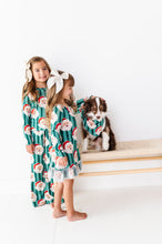 Load image into Gallery viewer, GREEN Santa Stripes | DRESS (with shorts!)