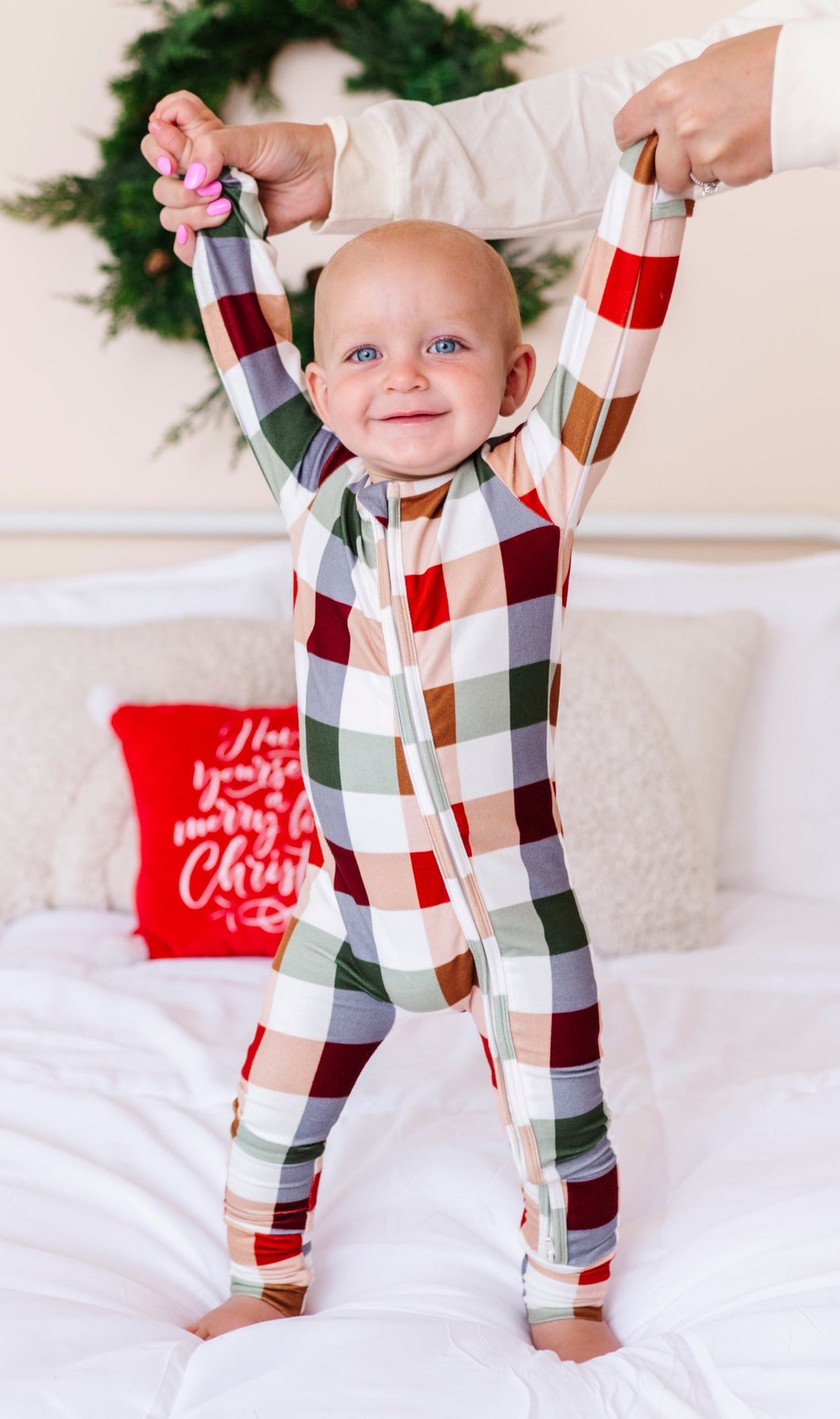 HOLIDAY PLAID | Zip-Up Romper