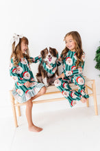 Load image into Gallery viewer, GREEN Santa Stripes | GIRLS 2-Piece SET