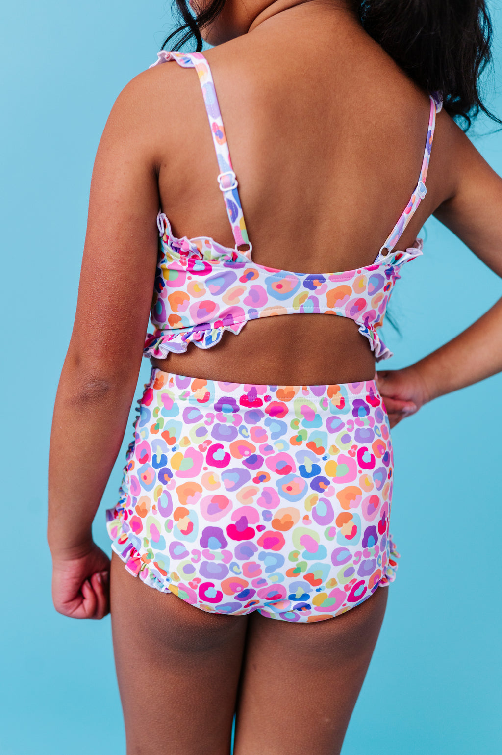Sugarwave Leopard | BANDEAU RUFFLE 2-PIECE