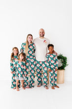 Load image into Gallery viewer, GREEN Santa Stripes | GIRLS 2-Piece SET